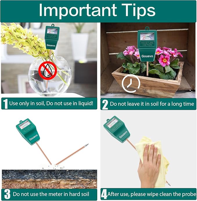 Long Probe Soil Moisture Meter for Plants, Plant Moisture Meter for House Plants - Image 5