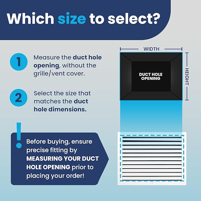16x12 Inch Air Return Vent Cover Decorative – Premium Aluminum AC Vent Cover - Image 3