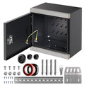 Joinfworld Outdoor Electrical Metal Box 11.8" x 11.8" x 7" Weatherproof Outdoor by Joinfworld