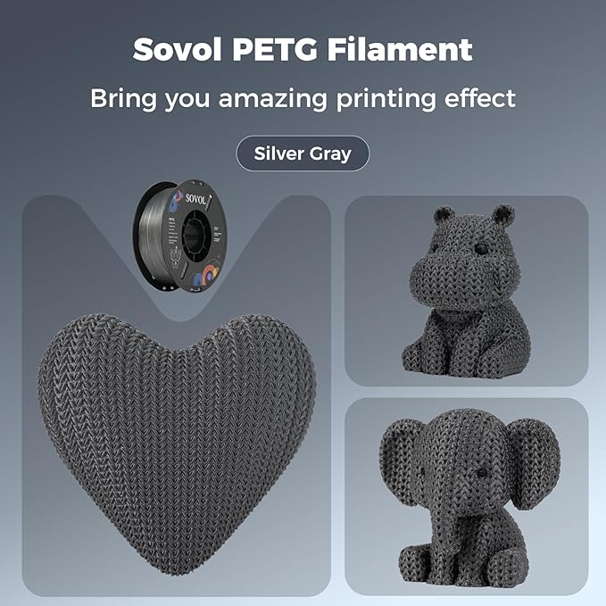 Sovol 3D Printer PETG Filament 1.75mm 1KG, High Precision, Strong Toughness - Image 3