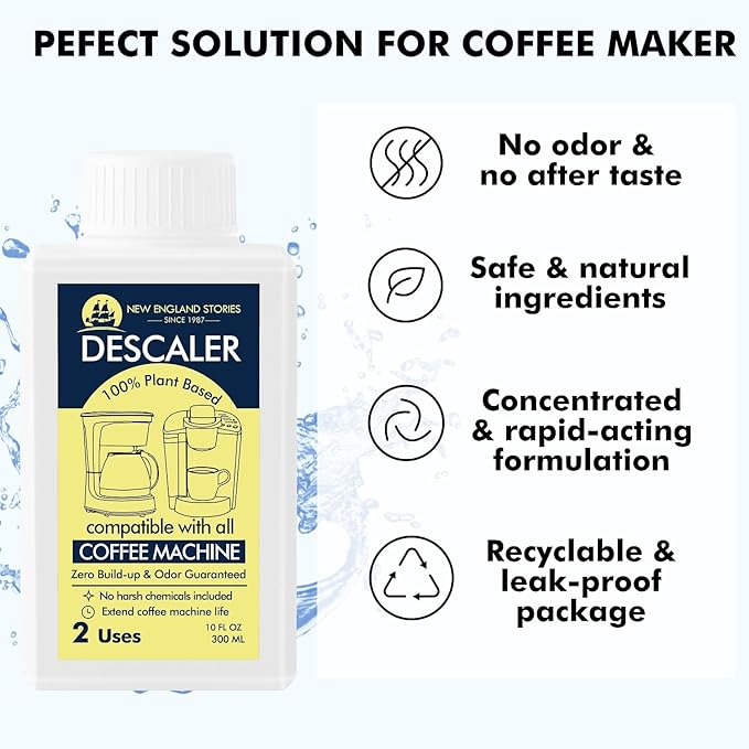 New England Stories Coffee Machine Descaler - 10oz - Image 3