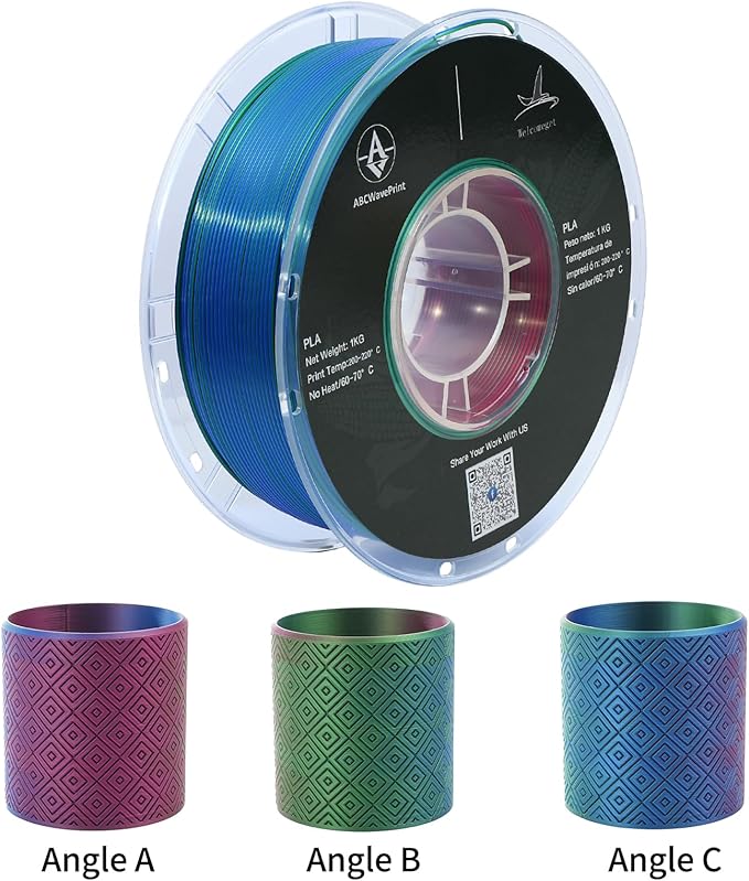 PLA 3D Printer Filament Bundle, Silk PLA Filament Dimensional Accuracy +/- 0.02 - Image 4