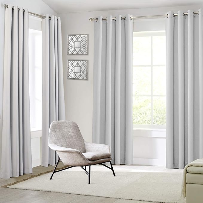 MYSKY HOME White Blackout Curtains - Image 8