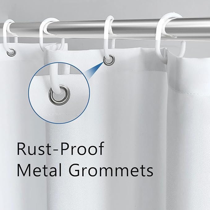 Blue Gray Boho Shower Curtain 72Wx84H Extra Long Dusty Blue Modern Bohemian - Image 6