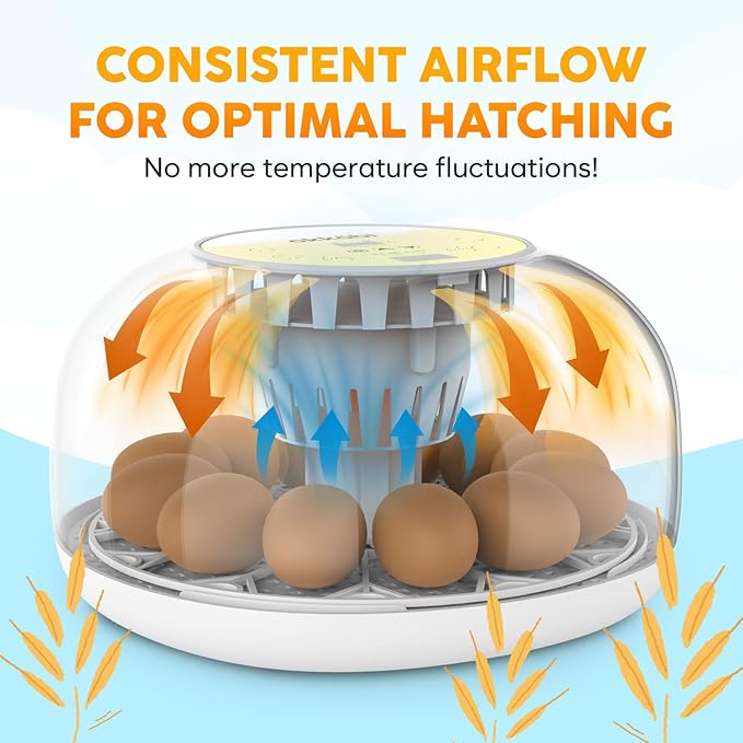 Okkobi M12 Egg Incubator with Automatic Turner and Humidity Control - Image 7