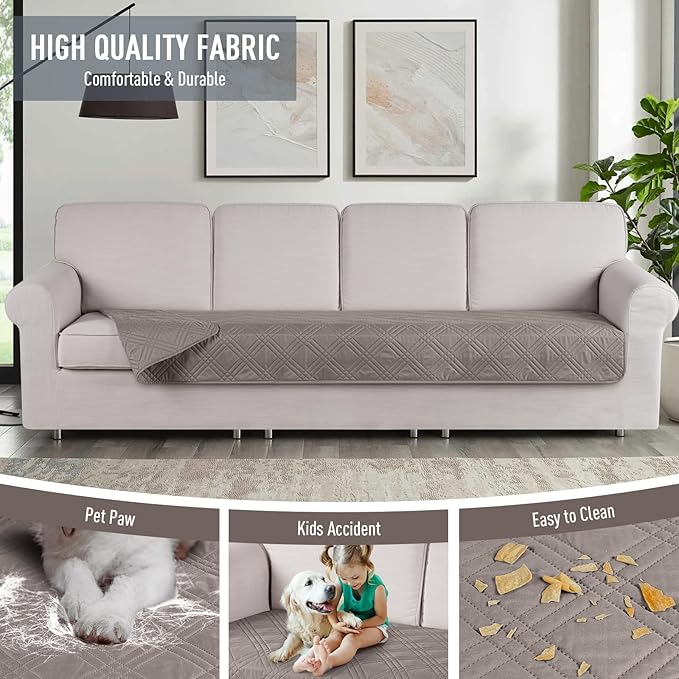 TAOCOCO 100% Waterproof Couch Cushion Cover Reversible Sofa Seat Cover - Image 4