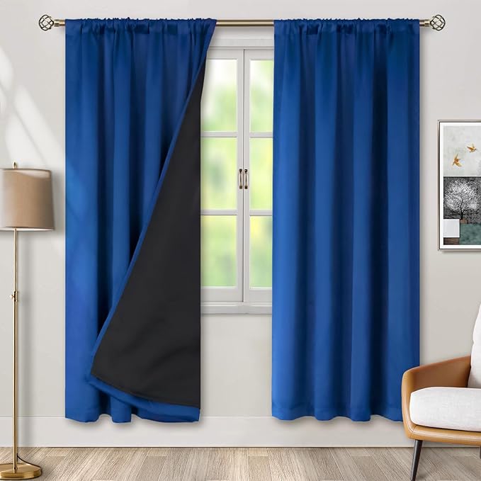 BGment 100% Blackout Curtains for Bedroom 72 Inch Length, Rod Pocket by BGment