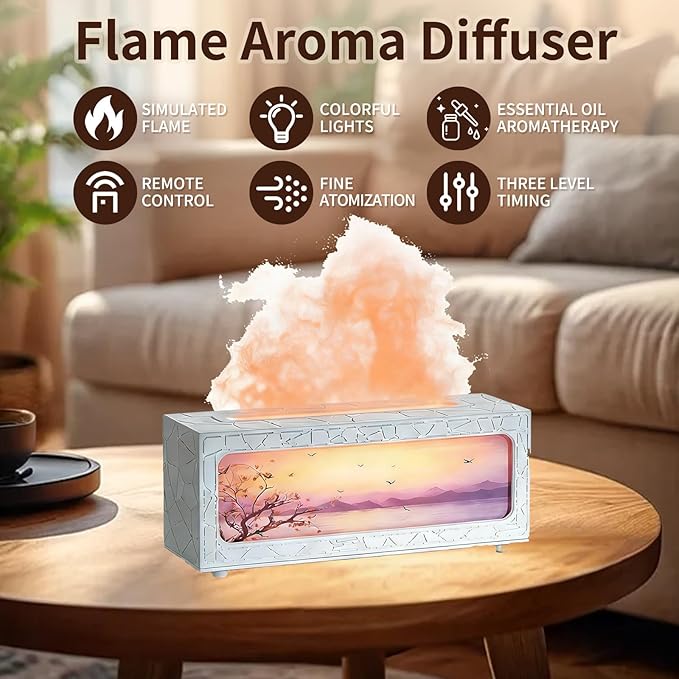 Fireplace Flame Essential Oil Diffuser - Image 4
