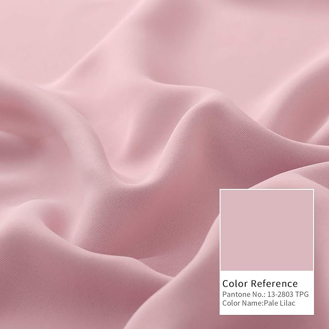 BGment Baby Pink 100% Blackout Curtains - Image 7