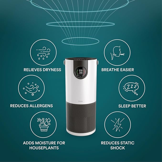 Homedics 2-in-1 Cool Mist Humidifier & Air Purifier – Humidifies & Purifies Air - Image 3
