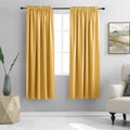 DONREN Mustard Yellow Curtains for Bedroom by DONREN