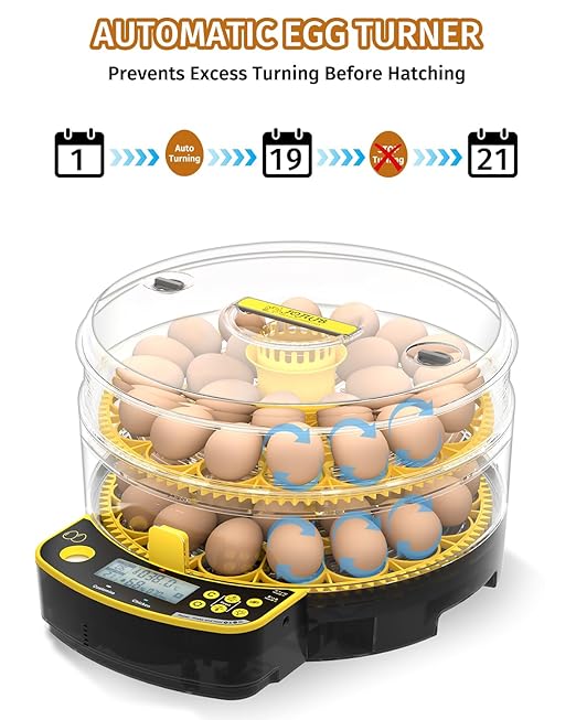 Egg Incubators for Hatching Eggs, Double-Layer 48 Egg Incubator - Image 4