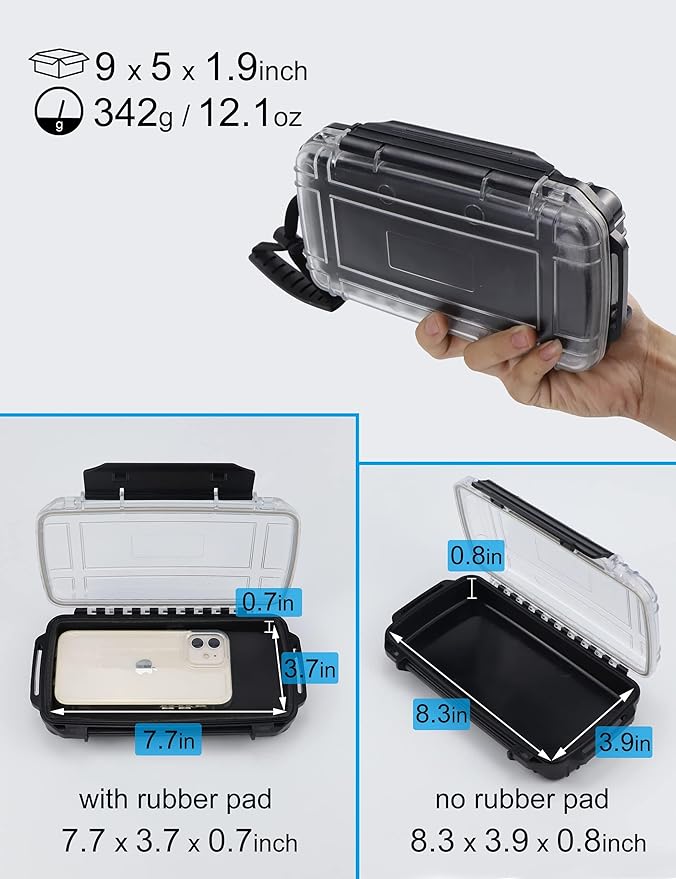 Hlotmeky Waterproof Dry Box for Kayaking, Phone - Image 2