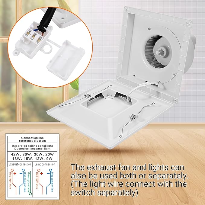 FEITON Square Bathroom Exhaust Fan - Image 6