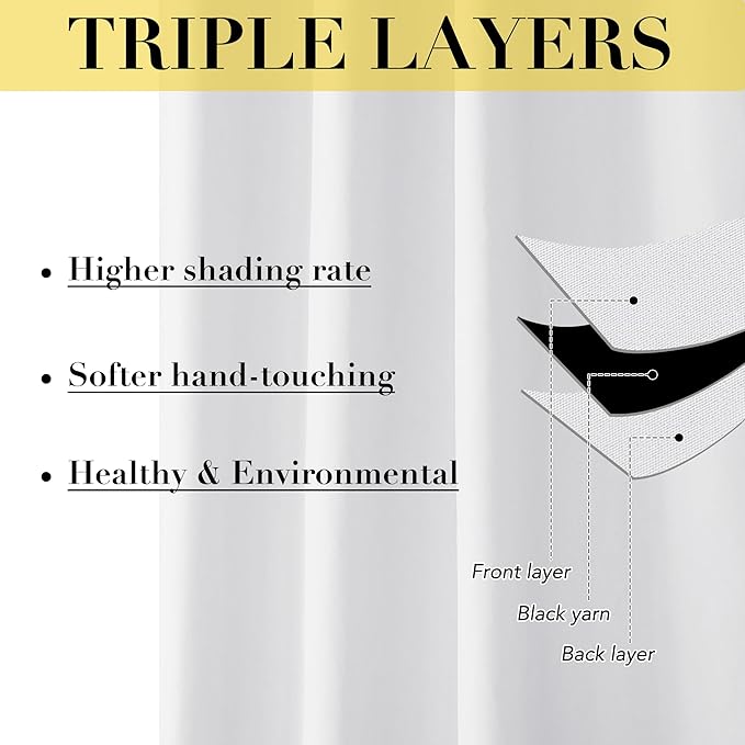 NICETOWN 100% Blackout Curtain Liners - Image 6