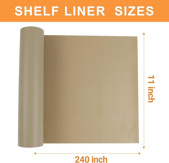 Shelf Liners for Kitchen Cabinets Khaki - Image 8