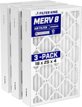 Filter King 16x25x4 Air Filter Dust & Allergy Control AC Furnace Filters by FilterKing