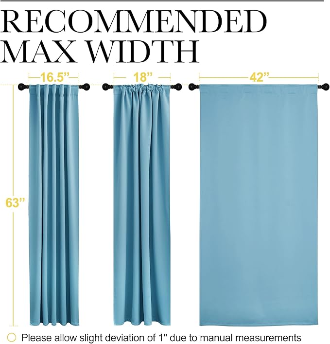 NICETOWN Blackout Curtain Panels - Image 7