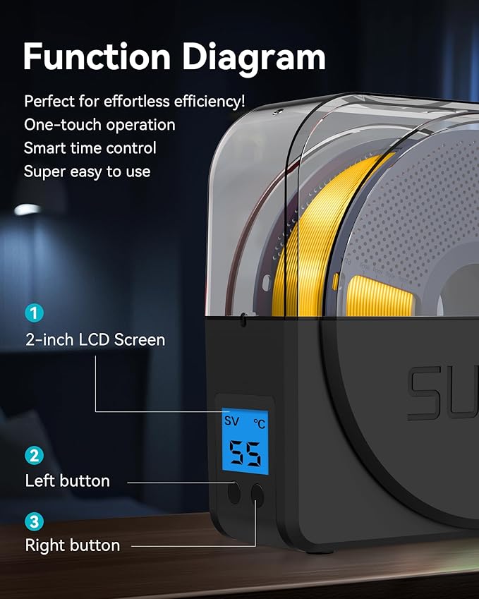 SUNLU Filament Dryer Box for 3D Printer Filament, S1 Plus Filament Dehydrator - Image 4