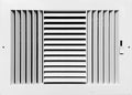 Three-way plastic side wall/ceiling register in white 12"w X 8"h by KumpelAire