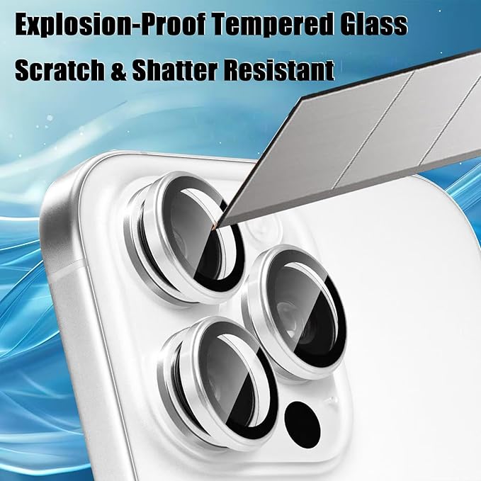 2 Pack Camera Lens Protector for iPhone 17 Pro Max/17 Pro 2025, 9H Tempered - Image 5