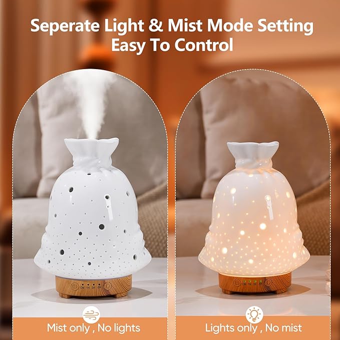 160ML Ceramic Diffuser for Essential Oils Lucky Bag Aromatherapy Diffuser - Image 6