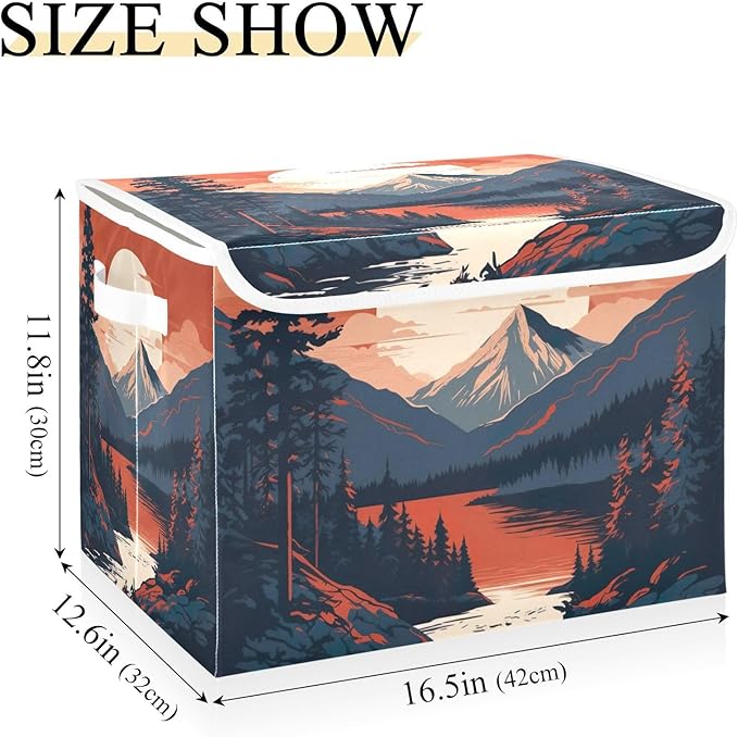 xigua Mountains Trees Storage Bins - Image 3