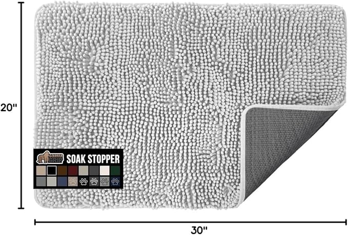 GORILLA GRIP SOAKSTOPPER Dog Door Mat, 30x20 Machine Washable Rug Absorbent - Image 2