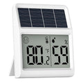 Digital Indoor Thermometer & Hygrometer, Light Powered Solar Indoor Temperature by BaldrInc