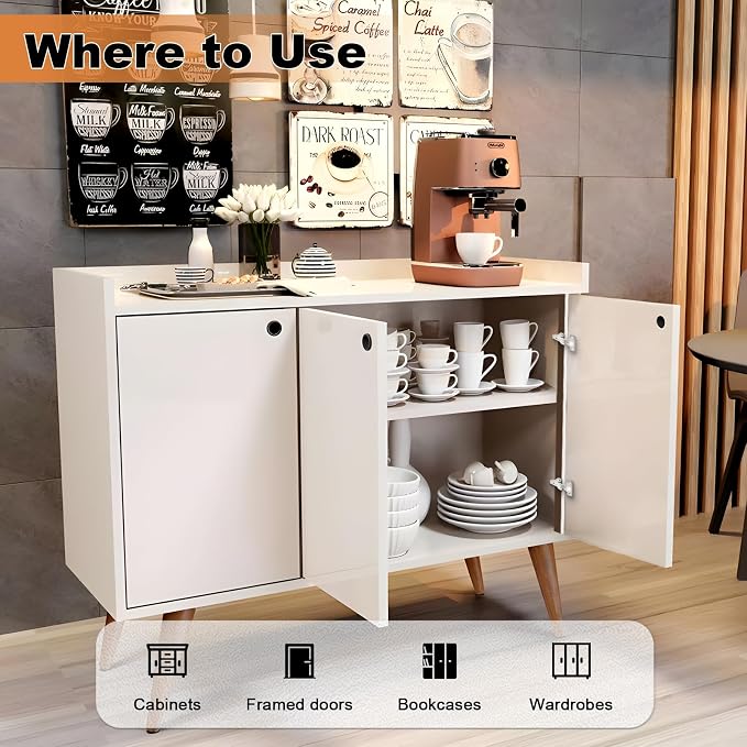 Probrico Full Overlay Soft Opening Face Frame Mounting Concealed Hinges - Image 6