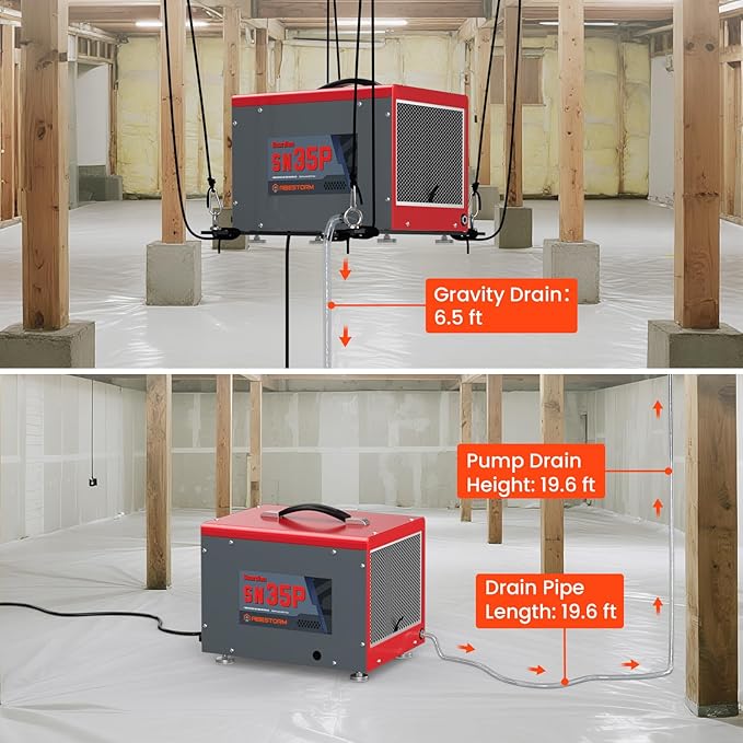 Abestorm 70 Pints Crawl Space Dehumidifiers - Image 9