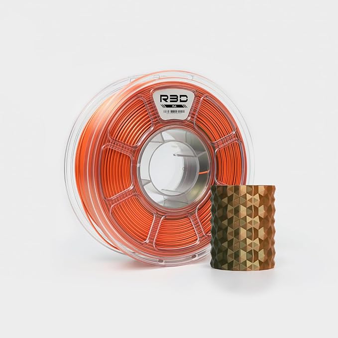 R3D Dual Color Silk PLA Filament, Co-Extrusion 3D Printer Filament 1.75mm by R3D