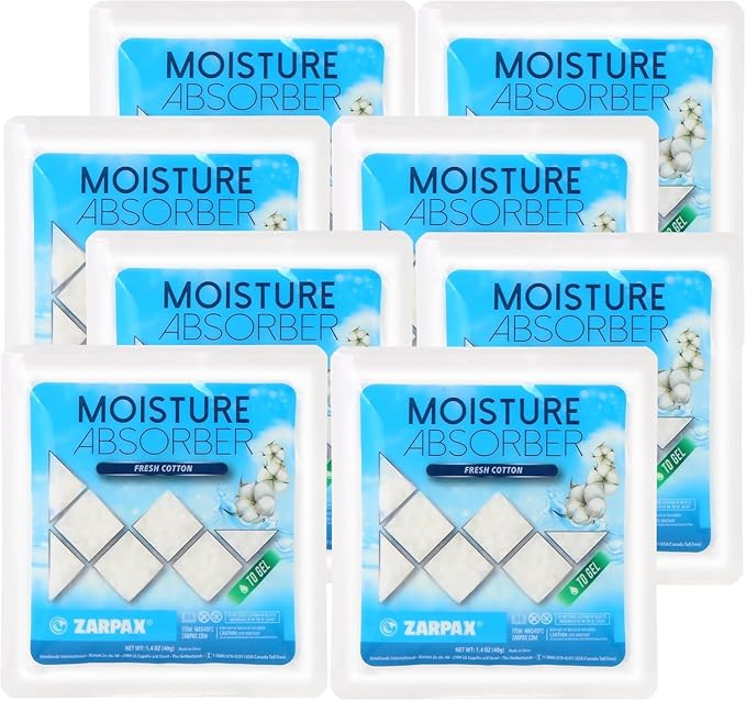 Moisture Absorber Sachets Fresh Cotton 1.4 oz/40g by Zarpax