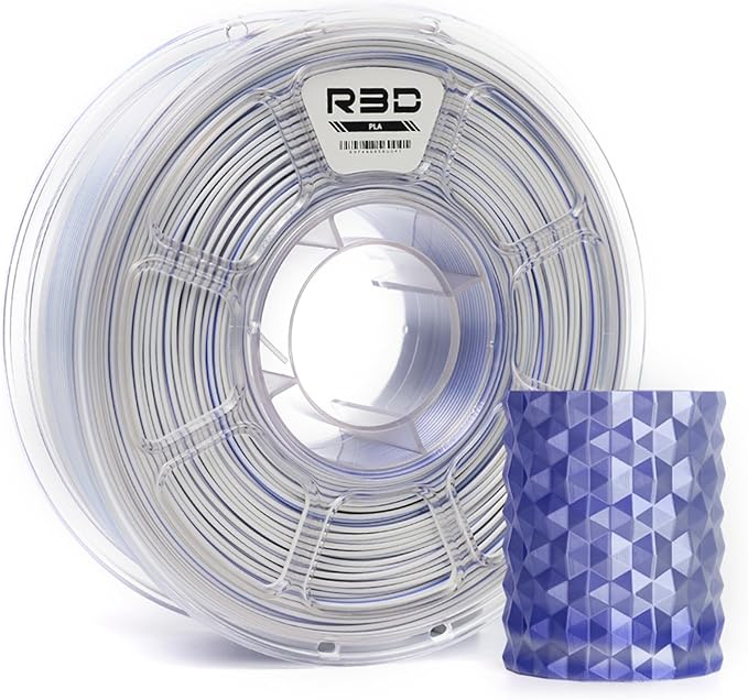 R3D Dual Color Silk PLA Filament, Co-Extrusion 3D Printer Filament 1.75mm by R3D