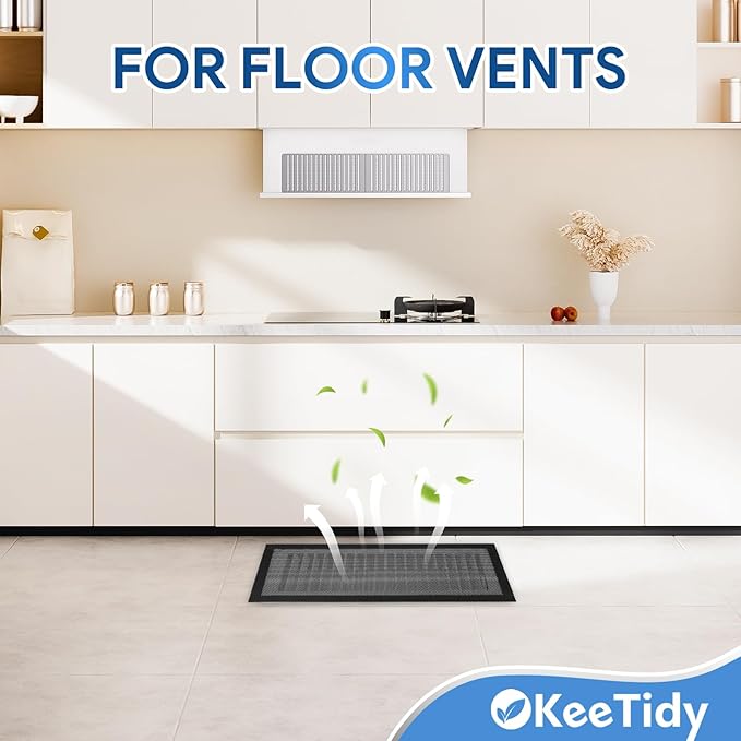 Floor Vent Covers, 5.5" x 12" Magnetic Vent Covers Air Vent Covers Mesh Screen - Image 7