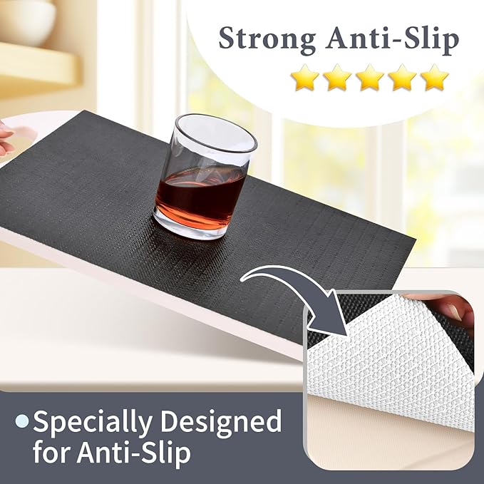 Shelf Liners for Kitchen Cabinets 12in x 20FT, Non Adhesive Drawer Liner Pure - Image 2