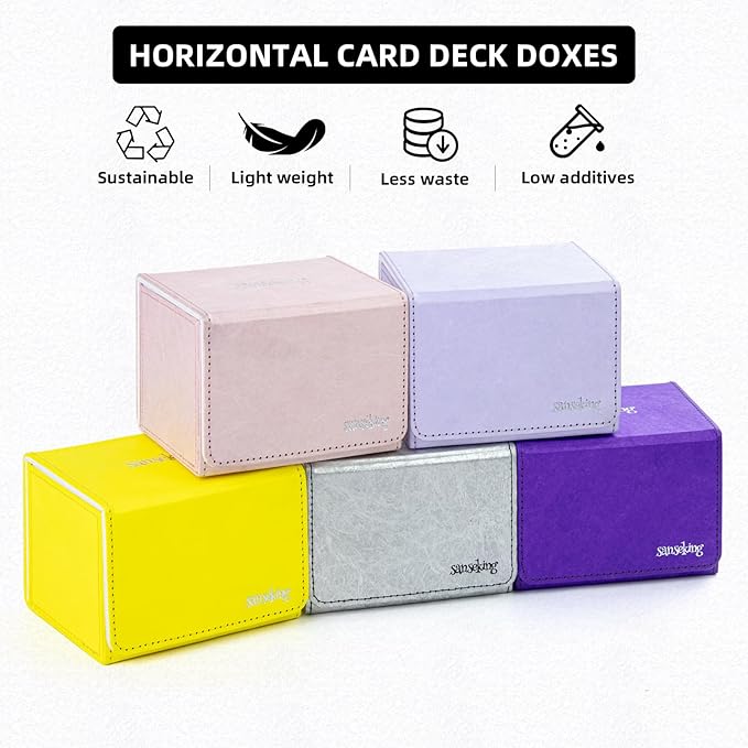 Magic Card Deck Box for MTG Single Deck Card Box fits 100+ TCG Sleeved Cards - Image 6