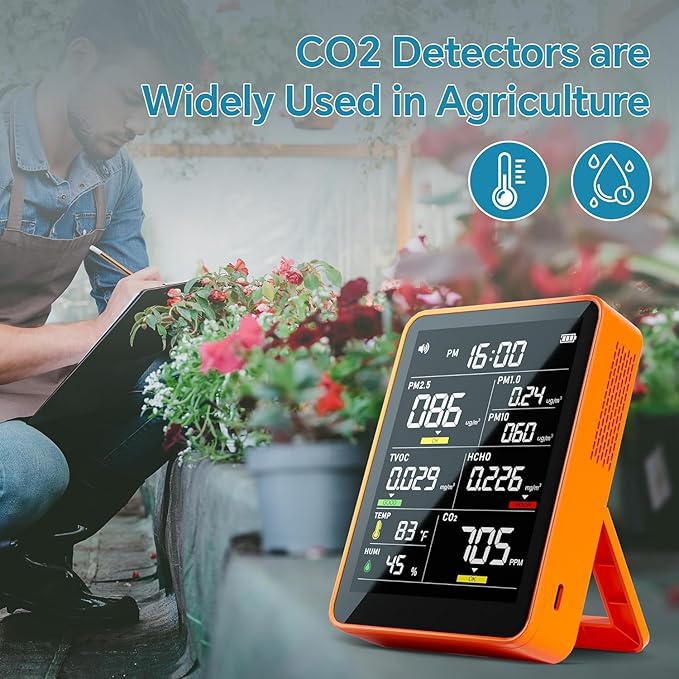 Air Quality Monitor Indoor, 13-in-1 Smart Air Quality Tester - Image 5