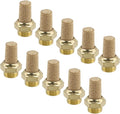 Wealrit 10 PCS Pneumatic Exhaust Mufflers, 1/8" Male Thread Hex Copper Air by Wealrit