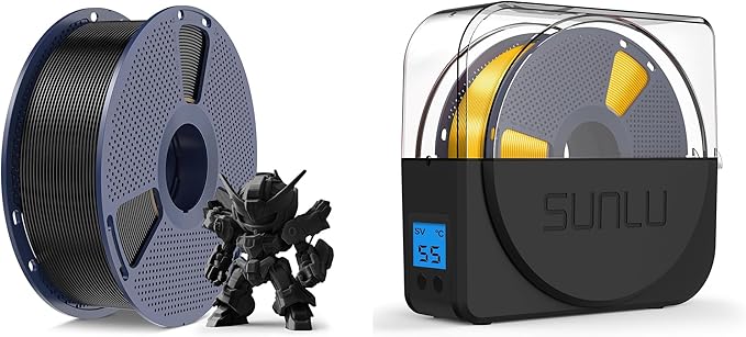 SUNLU PLA Meta 3D Printer Filament and SUNLU Filament Dryer Box by SUNLU