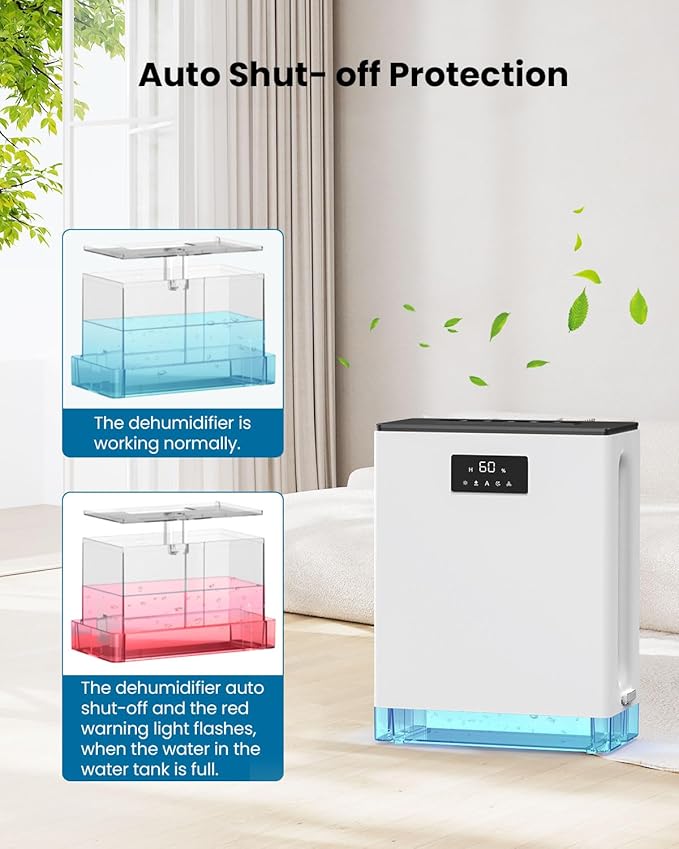 BIZEWO Dehumidifier for Home, Queit Dehumidifiers for Bathroom, RV - Image 8