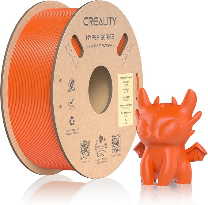 Official Creality Hyper PLA Filament 1.75mm, High Speed PLA 30-600mm/s Rapid 3D by Creality