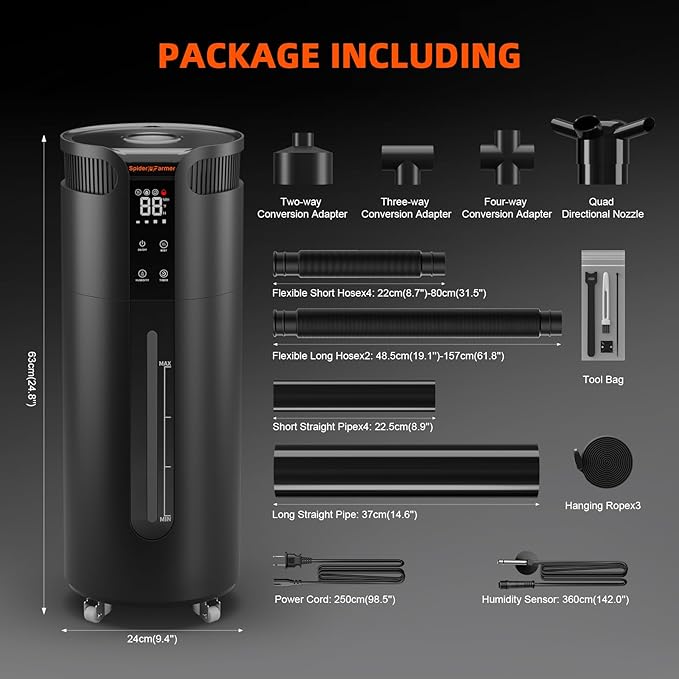 Spider Farmer 16L/4.2Gal Humidifier 1400ML/H Output - Image 8