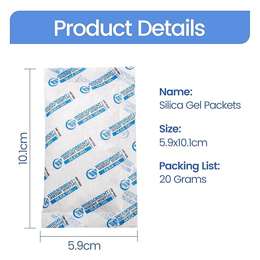 Silica Gel Packets, 20 Gram 15 Packs Dessicant Packets - Image 2