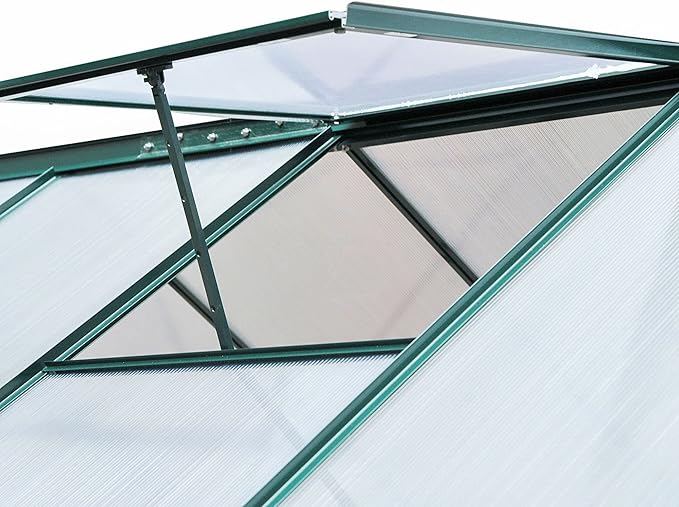 Outsunny 6' x 8' Greenhouse for Outdoors, Polycarbonate Greenhouse - Image 9