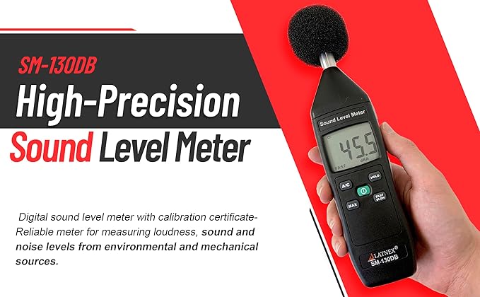 SM-130DB Digital Decibel Meter Reader and Sound Level Meter Type 2 - Image 2