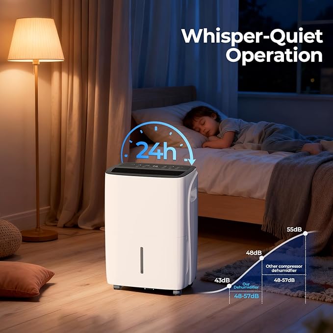 COWSAR 80 Pints Energy Saving Dehumidifier - Image 6