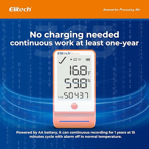 Elitech 100Pack Bluetooth Ultra Low Digital Temperature Data Logger - Image 3