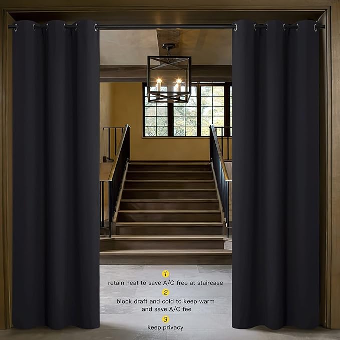 NICETOWN Door Curtain for Doorway Privacy, Room Divider Curtain Cover - Image 2