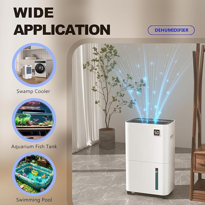 Automatic Small Sump Pump For Dehumidifier, 13FT Lift, 4 Level Flow Control - Image 2